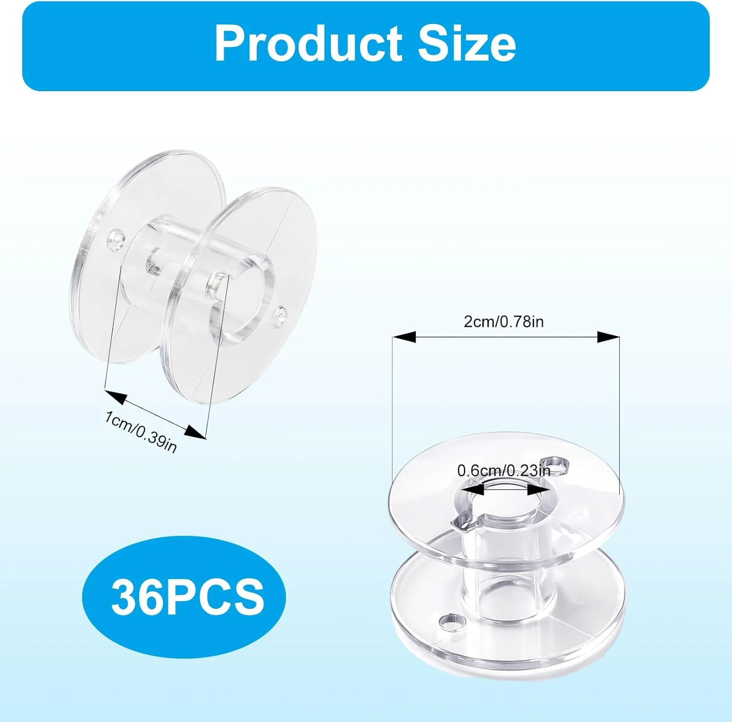 بسته 36 عددی ماسوره چرخ خیاطی JRILUO با جعبه ماسوره، ماسوره های نخ پلاستیکی قطر 2 سانتی متر، ماسوره های تخت جهانی CB، ماسوره های چرخ خیاطی شفاف برای مدل های رایج، نخ خیاطی برای خیاطی بسته 36 عددی ماسوره چرخ خیاطی JRILUO با جعبه ماسوره، ماسوره های نخ پلاستیکی قطر 2 سانتی متر، ماسوره های تخت جهانی CB، ماسوره های چرخ خیاطی شفاف برای مدل های رایج، نخ خیاطی برای خیاطی