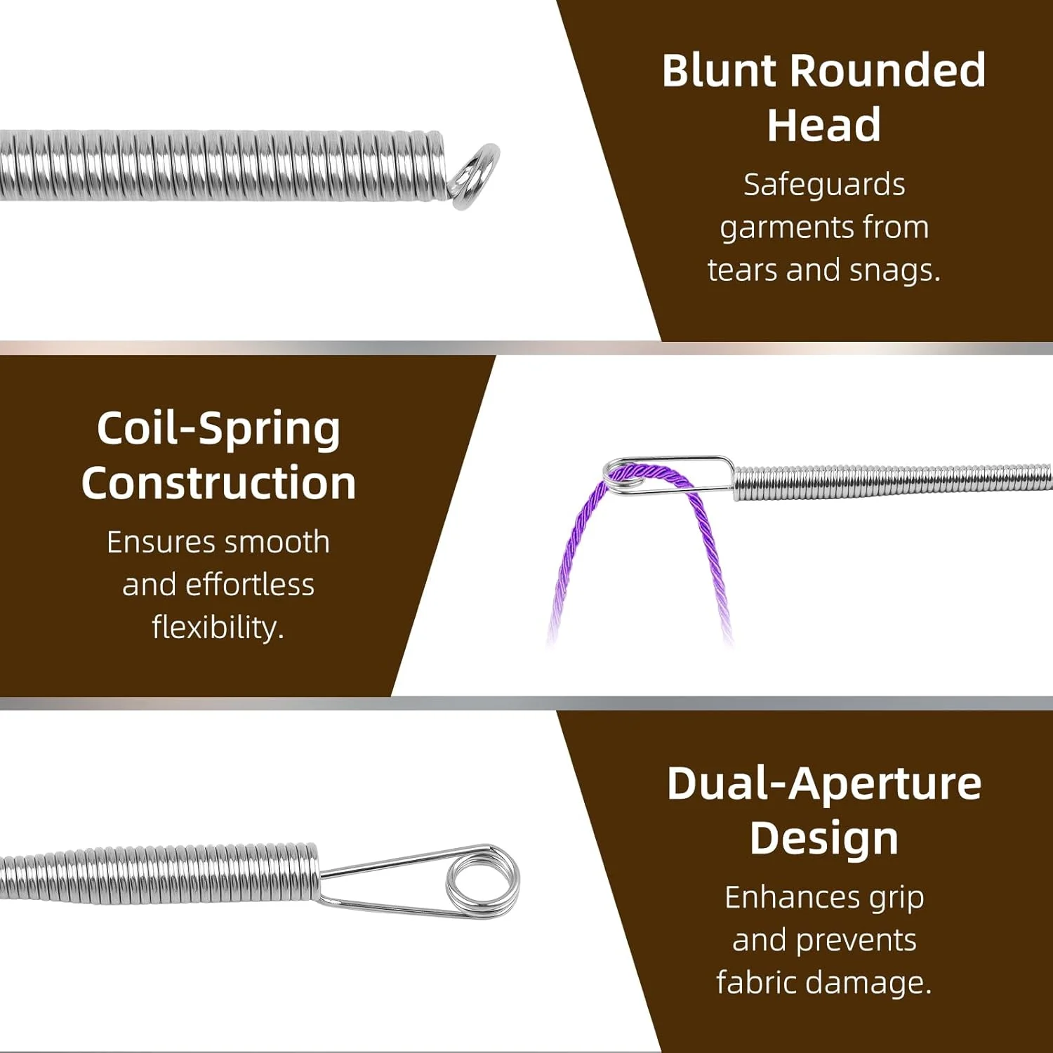 ابزار نخ کشی بند ناف 7 عددی با 3 طرح، ابزار نخ کشی بند الاستیک برای درج آسان و سریع، حلقه گردان درج آسان نوار الاستیک برای شلوار ورزشی، هودی ابزار نخ کشی بند ناف 7 عددی با 3 طرح، ابزار نخ کشی بند الاستیک برای درج آسان و سریع، حلقه گردان درج آسان نوار الاستیک برای شلوار ورزشی، هودی