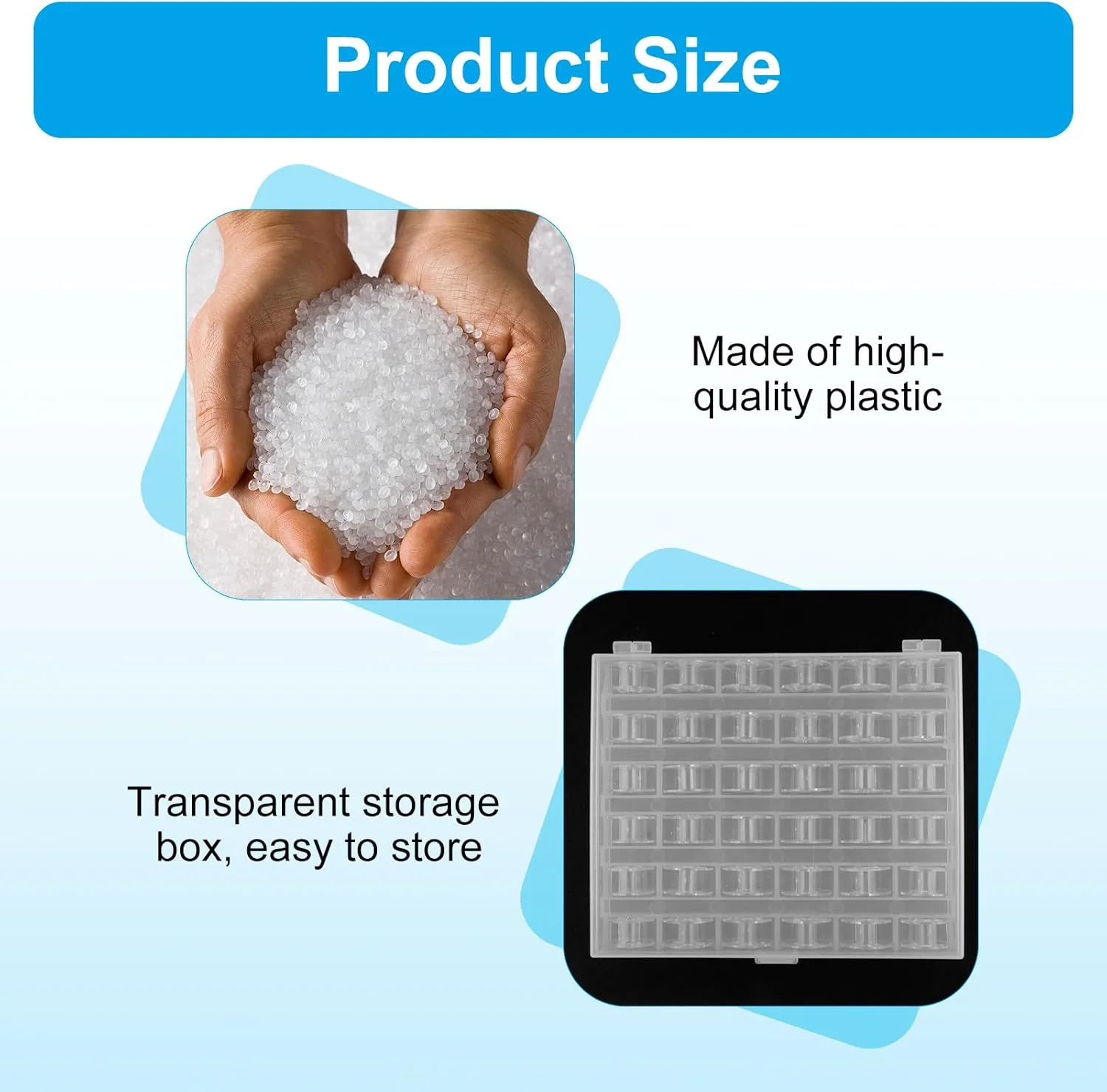 بسته 36 عددی ماسوره چرخ خیاطی JRILUO با جعبه ماسوره، ماسوره های نخ پلاستیکی قطر 2 سانتی متر، ماسوره های تخت جهانی CB، ماسوره های چرخ خیاطی شفاف برای مدل های رایج، نخ خیاطی برای خیاطی بسته 36 عددی ماسوره چرخ خیاطی JRILUO با جعبه ماسوره، ماسوره های نخ پلاستیکی قطر 2 سانتی متر، ماسوره های تخت جهانی CB، ماسوره های چرخ خیاطی شفاف برای مدل های رایج، نخ خیاطی برای خیاطی