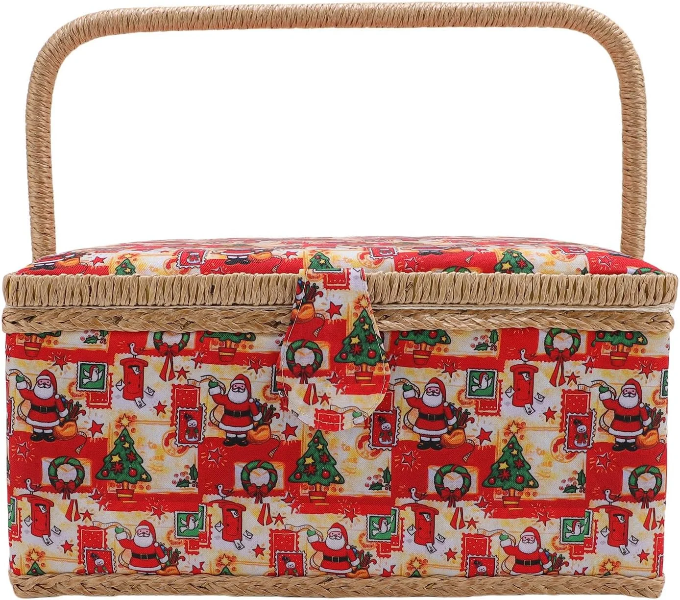 باکس خیاطی قابل حمل Depisuta، جعبه نگهداری لوازم خیاطی با طرح قدیمی با سینی جداشدنی و جیب های داخلی، سازمان دهنده لوازم خیاطی برای مبتدیان و حرفه ای ها باکس خیاطی قابل حمل Depisuta، جعبه نگهداری لوازم خیاطی با طرح قدیمی با سینی جداشدنی و جیب های داخلی، سازمان دهنده لوازم خیاطی برای مبتدیان و حرفه ای ها