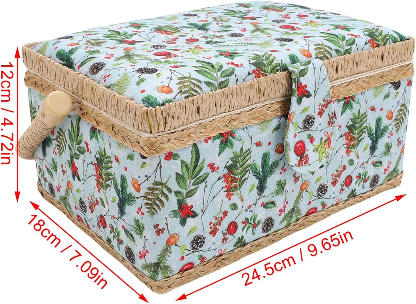 جعبه خیاطی Depisuta، سازمان دهنده بزرگ لوازم خیاطی با سینی جداشدنی، دسته بزرگ و فضای داخلی جادار، جعبه نگهداری قابل حمل لوازم خیاطی و جواهرات جعبه خیاطی Depisuta، سازمان دهنده بزرگ لوازم خیاطی با سینی جداشدنی، دسته بزرگ و فضای داخلی جادار، جعبه نگهداری قابل حمل لوازم خیاطی و جواهرات