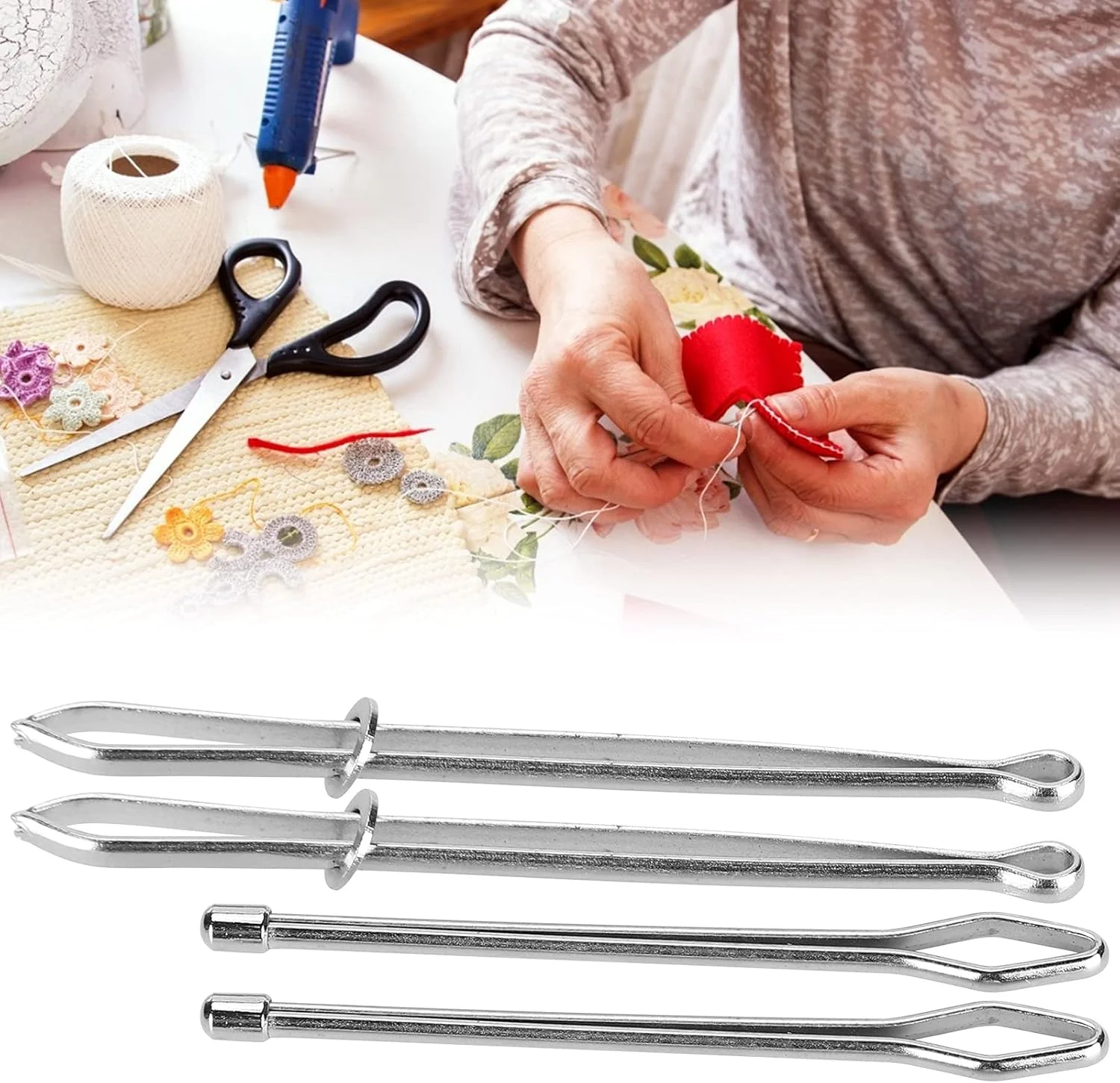 ابزار نخ کشی کشی NOENNULL، کمک درزگیری نخ با گیره و موچین برای طناب کشی، لوازم جانبی برای کاردستی و تعمیرات DIY، ابزار تبلیغاتی ابزار نخ کشی کشی NOENNULL، کمک درزگیری نخ با گیره و موچین برای طناب کشی، لوازم جانبی برای کاردستی و تعمیرات DIY، ابزار تبلیغاتی