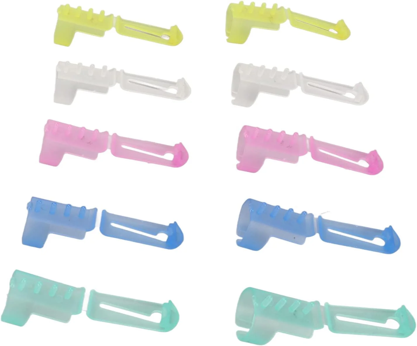 انگشتانه بافندگی عمومی، 10 عدد راهنمای نخ کاربردی و بادوام قابل حمل با کاربرد گسترده و ظاهری براق برای مصارف خانگی و هدیه برای مادر