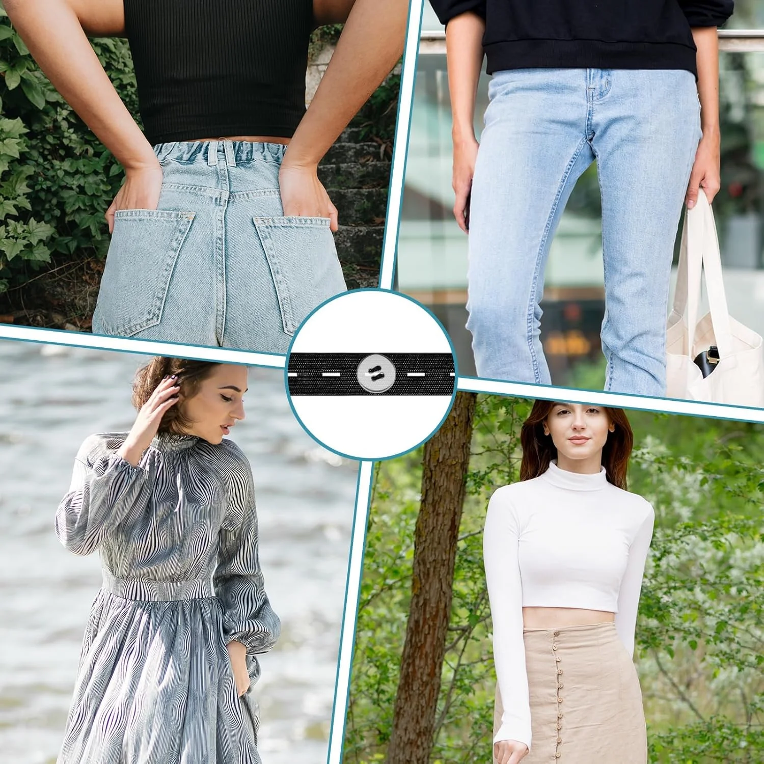 6 عدد سفت کننده کمر برای شلوار، دکمه سفت کننده شلوار جین مردانه و زنانه، تنظیم کننده شلوار، سفت کننده کمر شلوار جین، دکمه سفت کننده شلوار جین، مناسب برای افزایش دهنده های کمر الاستیک برای زنان و مردان (مشکی) 6 عدد سفت کننده کمر برای شلوار، دکمه سفت کننده شلوار جین مردانه و زنانه، تنظیم کننده شلوار، سفت کننده کمر شلوار جین، دکمه سفت کننده شلوار جین، مناسب برای افزایش دهنده های کمر الاستیک برای زنان و مردان (مشکی)