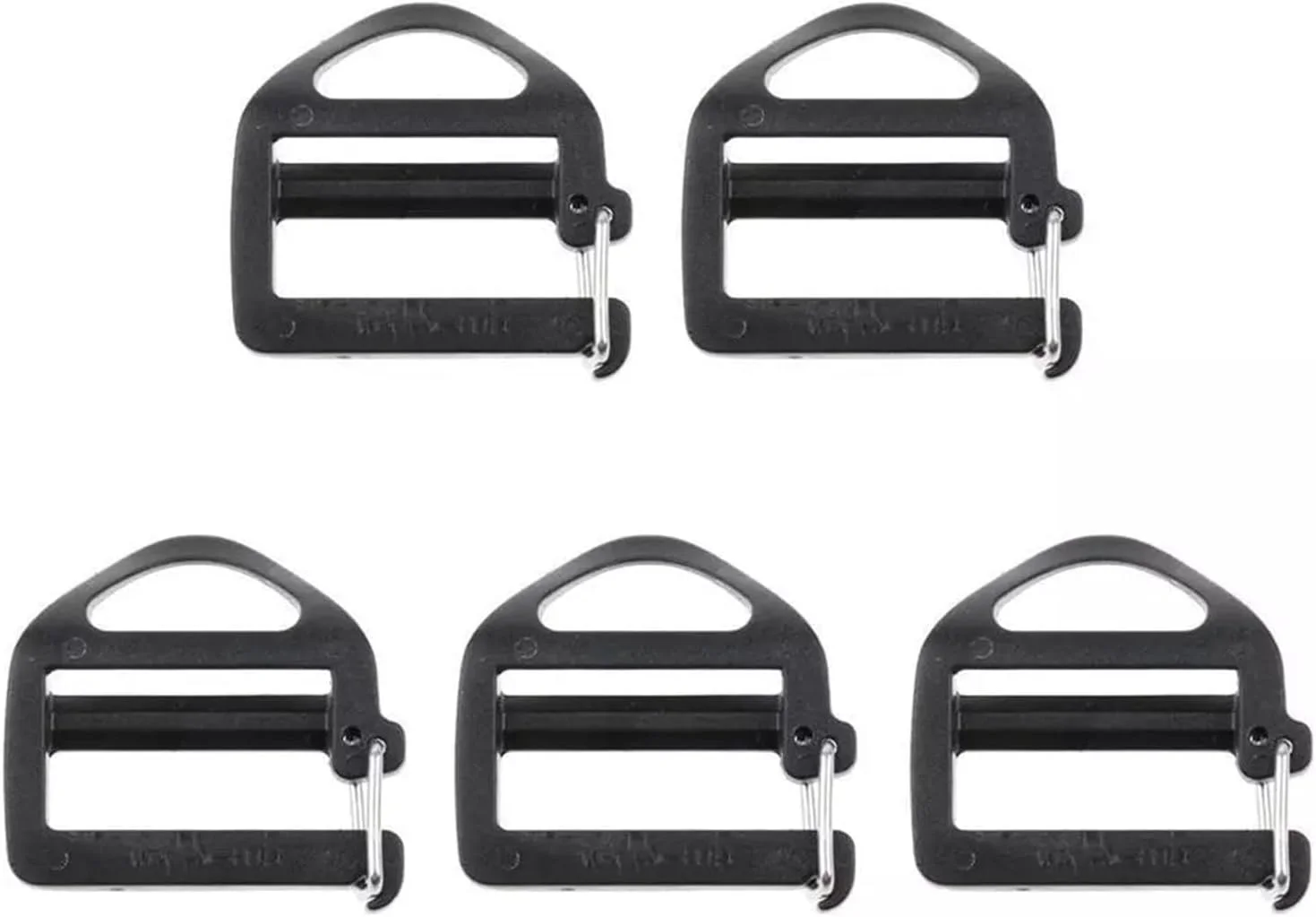 گیره سگک کمربند تسمه ای 10 عددی 25 میلی متری 1 اینچی با گیره قلاب با قابلیت تنظیم باز، مجموعه جایگزین سگک کوله پشتی