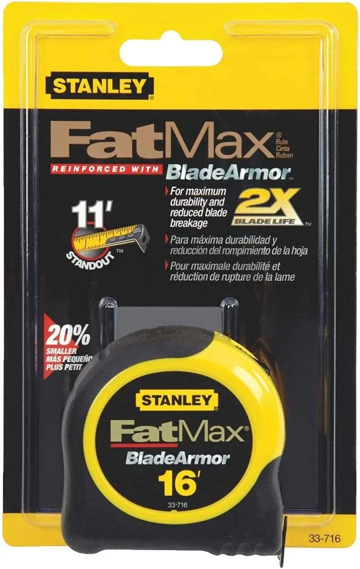 متر نواری 4 عددی استنلی FatMax مدل 33-716 با طول 4.8 متر و عرض 3.1 سانتیمتر