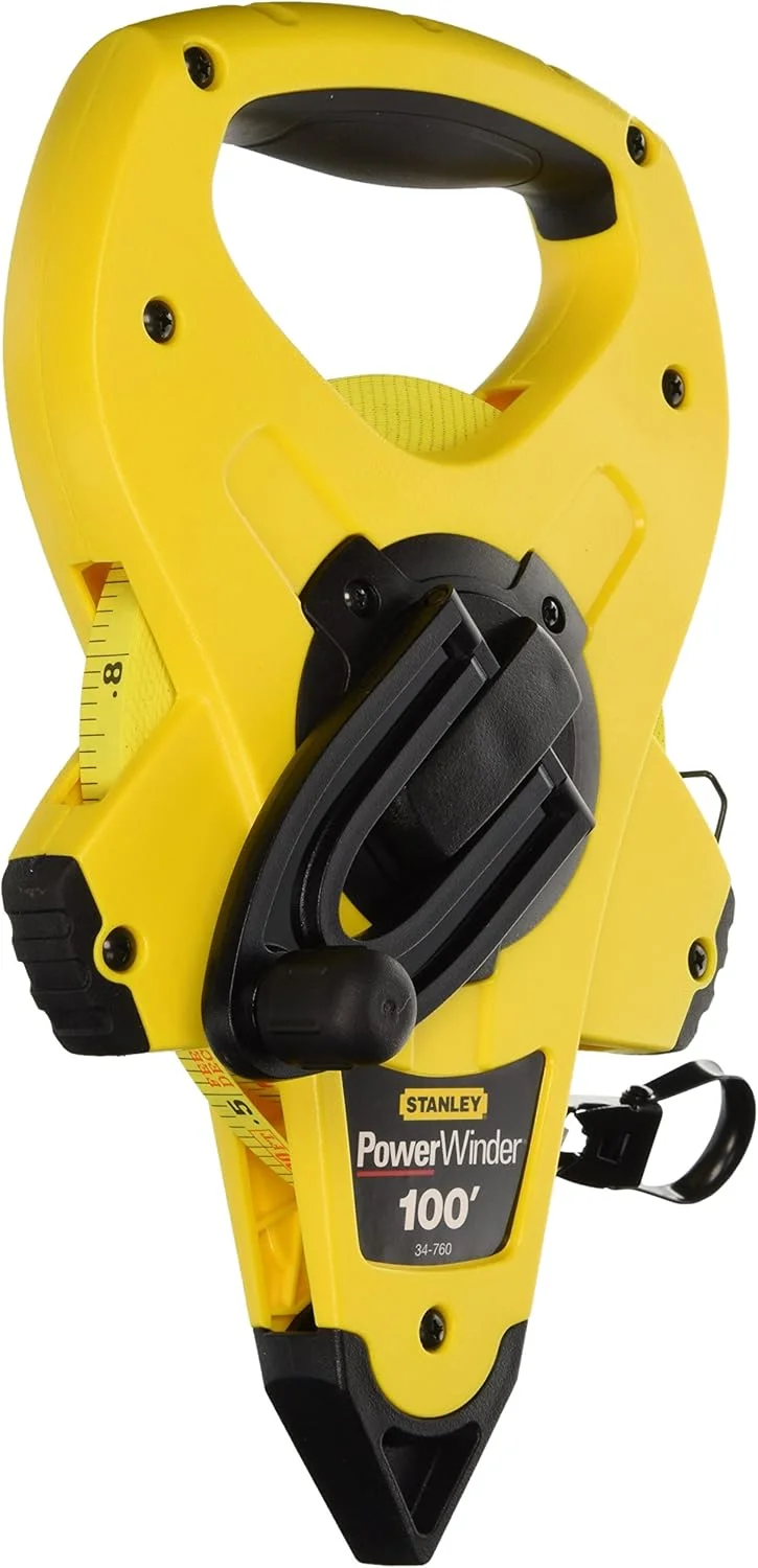 متر نواری بلند فایبرگلاس 100 فوتی استنلی مدل 34-760 PowerWinder متر نواری بلند فایبرگلاس 100 فوتی استنلی مدل 34-760 PowerWinder