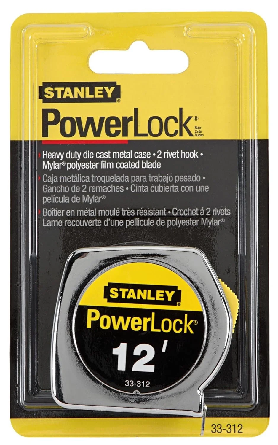 متر نواری حرفه ای استنلی مدل PowerLock 33-312 با عرض 3/4 اینچ و طول 12 فوت - بسته 3 عددی متر نواری حرفه ای استنلی مدل PowerLock 33-312 با عرض 3/4 اینچ و طول 12 فوت - بسته 3 عددی