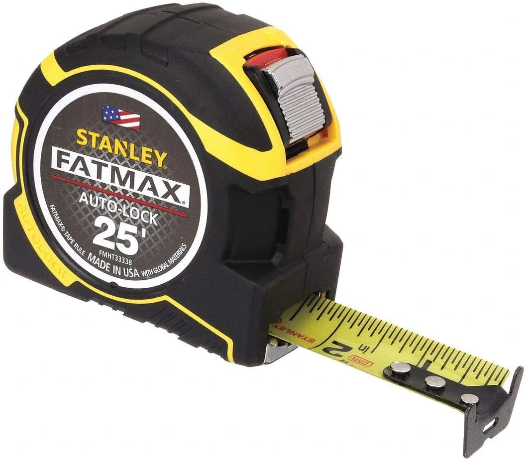 متر نواری قفل اتوماتیک استنلی فت مکس مدل FMHT33338L، طول 7.5 متر، عرض 3 سانتیمتر