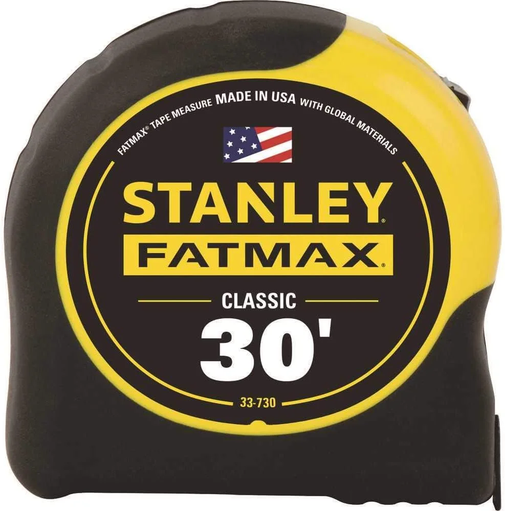 متر نواری استنلی ابزار دستی 33-730 FatMax® با عرض 1-1/4 اینچ و طول 30 فوت