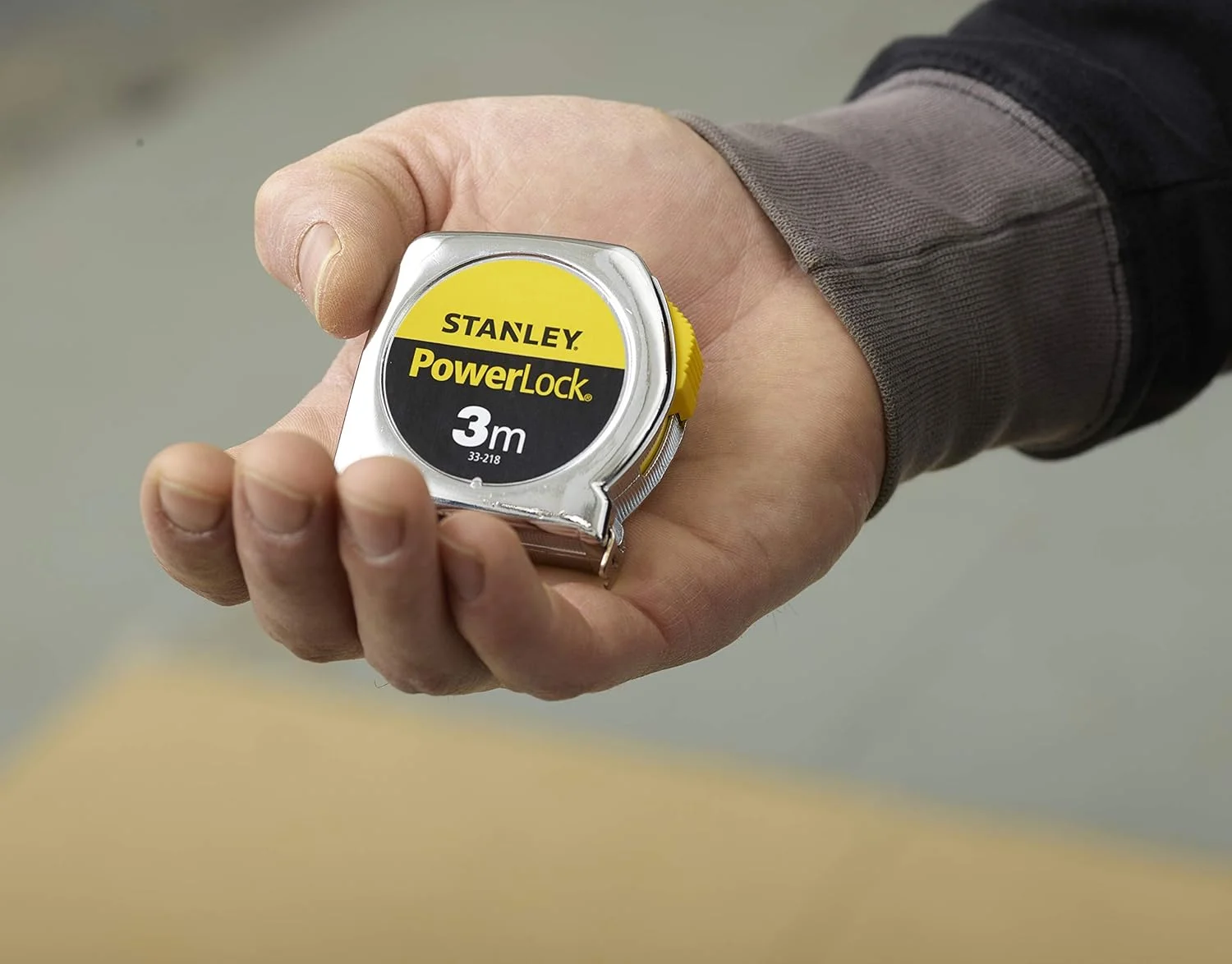 متر استنلی مدل PowerLock Classic 3 متری (33218)