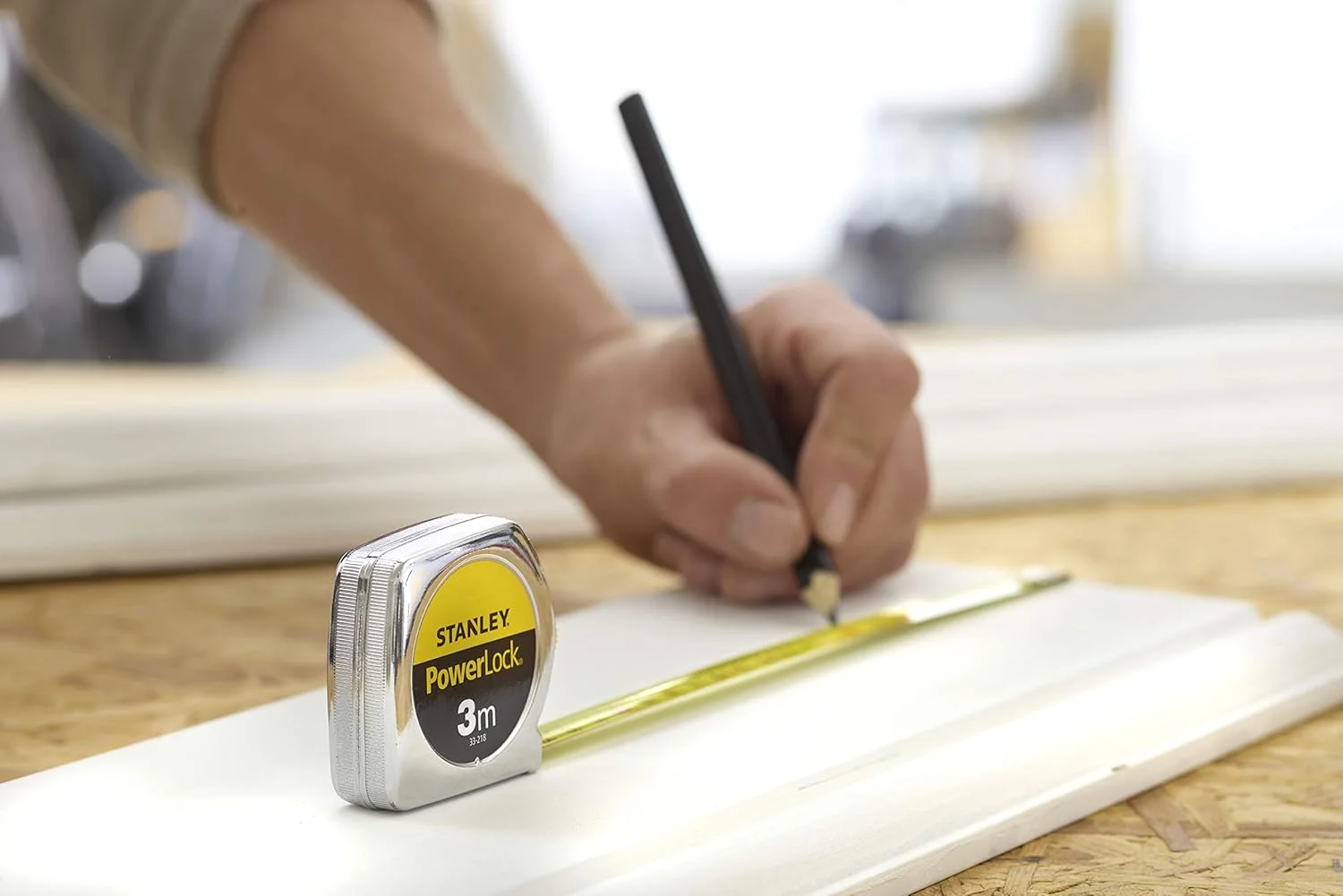 متر استنلی مدل PowerLock Classic 3 متری (33218)