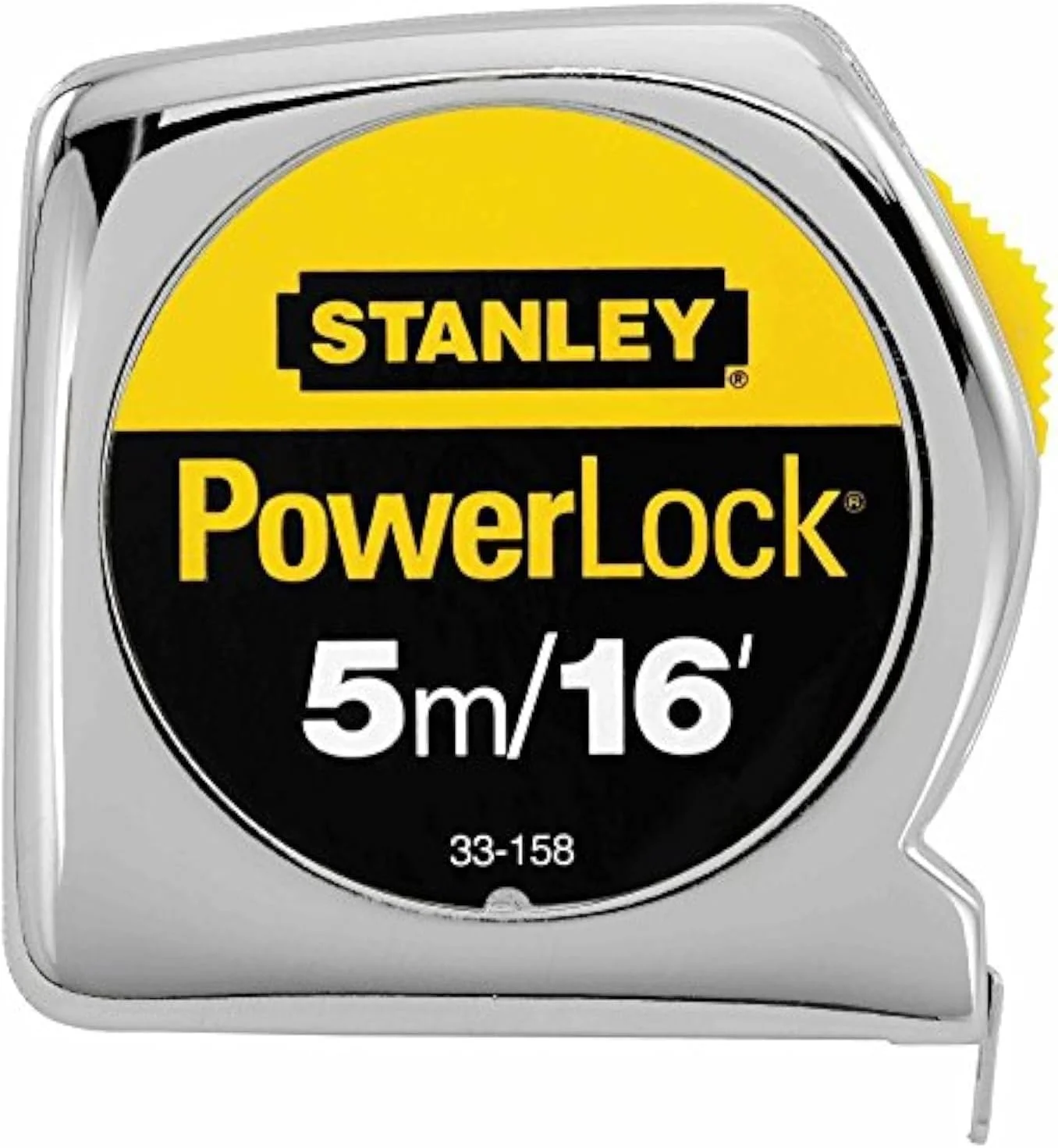متر نواری استنلی مدل PowerLock 33-158، دو عددی، 5 متری/16 فوت در 3/4 اینچ - درجه بندی متریک/استاندارد