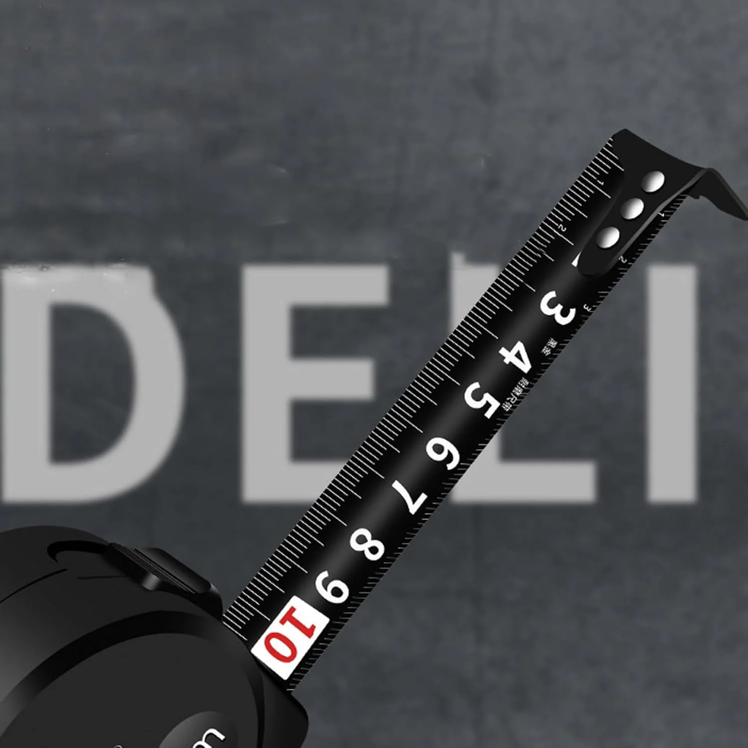 متر نواری جمع شونده TERRIFI به طول 7.5 متر (25 فوت) با مقیاس متریک و اینچی، تیغه استیل ضد زنگ، بادوام و خوانا، خود قفل شونده، طراحی توخالی، کنترل جمع شدن (طلایی مشکی)