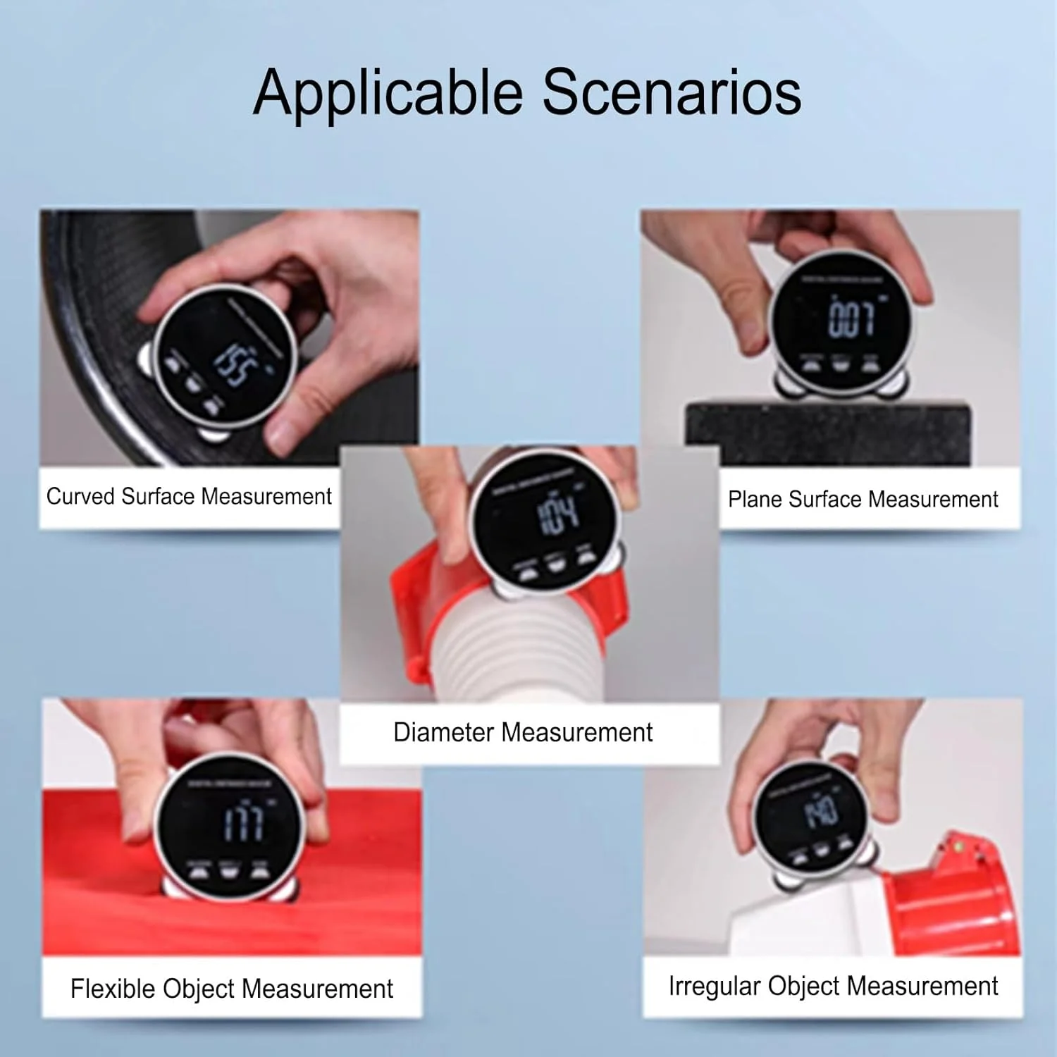 متر نواری دیجیتال BROLEO، خط کش غلتکی الکترونیکی 200 متری با نمایشگر LCD، ابزار اندازه گیری غلتکی از راه دور قابل شارژ USB برای شکل های صاف، منحنی، قطر و اشکال نامنظم متر نواری دیجیتال BROLEO، خط کش غلتکی الکترونیکی 200 متری با نمایشگر LCD، ابزار اندازه گیری غلتکی از راه دور قابل شارژ USB برای شکل های صاف، منحنی، قطر و اشکال نامنظم