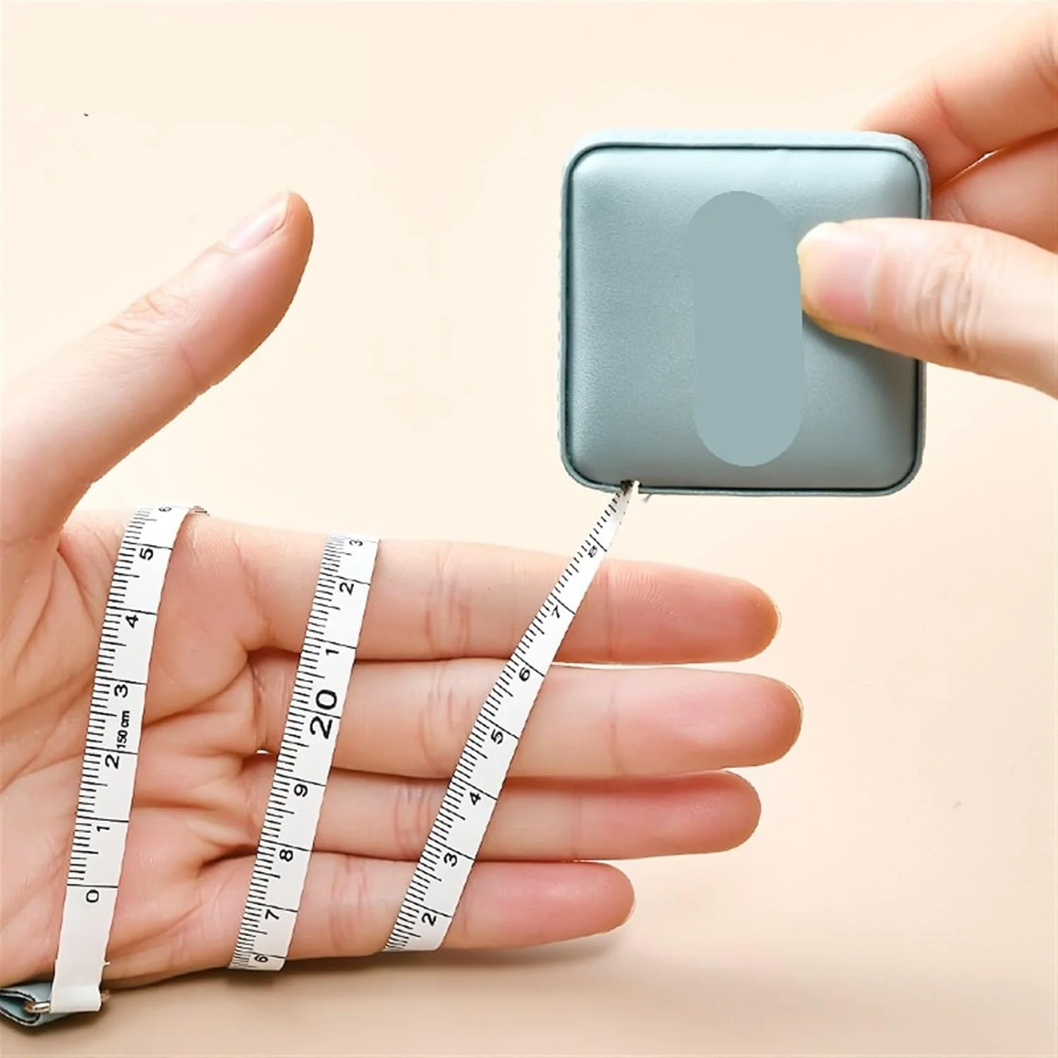 ابزار اندازه گیری متر نواری WMGSDWB - متر نواری تلسکوپی - متر نواری قابل حمل (بژ)