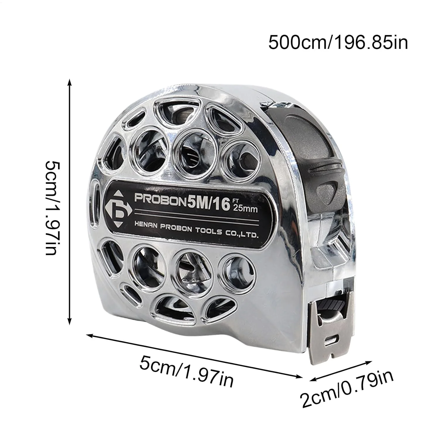 متر نواری استیل ضد زنگ - متر نواری قابل افزایش طول | خط کش ضد آب برای ساخت و ساز، نجاری، مهندسی، کارگاه خانگی، محل کار