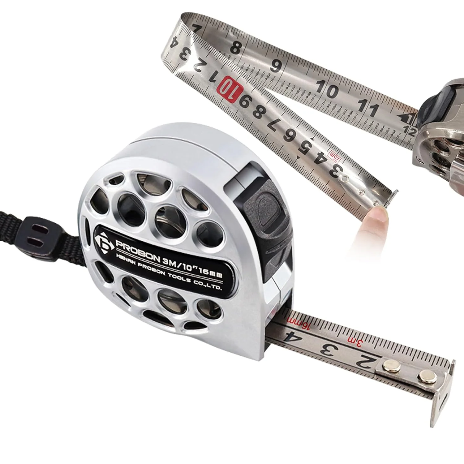 متر نواری جمع شونده - متر نواری قابل گسترش، خط کش ضد آب برای مهندسی، نجاری، کارگاه خانگی، محل کار، گاراژ، کار دقیق در فضای باز