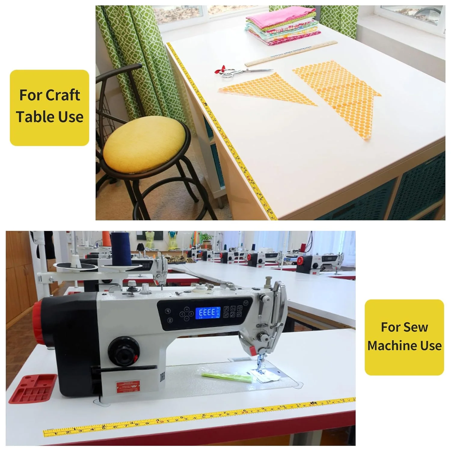 دو عدد نوار اندازه گیری فولادی خود چسب، برچسب خط کش اندازه گیری امپریال و متریک، نوار اندازه گیری چسبی از چپ به راست و راست به چپ برای میز کار، نجاری، اره و طراحی، 410 سانتی متر / 161 اینچ دو عدد نوار اندازه گیری فولادی خود چسب، برچسب خط کش اندازه گیری امپریال و متریک، نوار اندازه گیری چسبی از چپ به راست و راست به چپ برای میز کار، نجاری، اره و طراحی، 410 سانتی متر / 161 اینچ