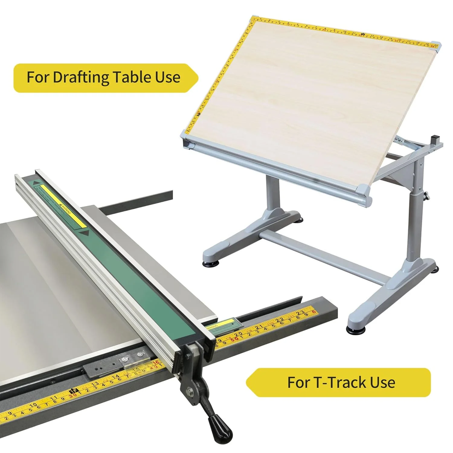 دو عدد نوار اندازه گیری فولادی خود چسب، برچسب خط کش اندازه گیری امپریال و متریک، نوار اندازه گیری چسبی از چپ به راست و راست به چپ برای میز کار، نجاری، اره و طراحی، 410 سانتی متر / 161 اینچ دو عدد نوار اندازه گیری فولادی خود چسب، برچسب خط کش اندازه گیری امپریال و متریک، نوار اندازه گیری چسبی از چپ به راست و راست به چپ برای میز کار، نجاری، اره و طراحی، 410 سانتی متر / 161 اینچ