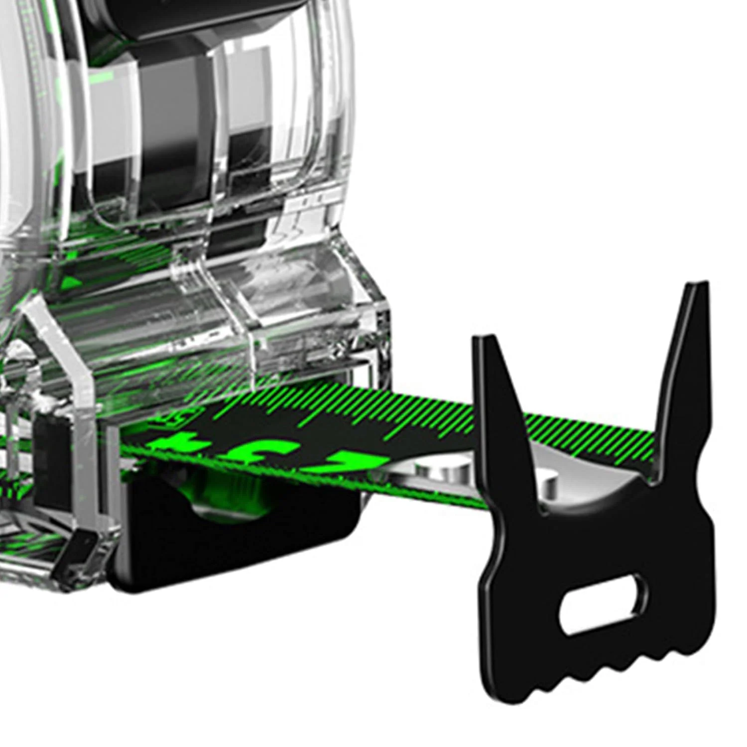 متر نواری استیل ضد زنگ با روکش الکتروپلیت بادوام Fdit، با جعبه شفاف و ابزار نجاری مناسب برای محیط های کاری مختلف به همراه جعبه خط کش نجاری (10 متر / 32.8 فوت)