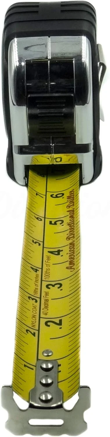 متر نواری 12 متری مخصوص حفاری جهت دار آمریکایی - تیغه پهن - مقیاس مهندسی، اینچ/فوت، متریک - مجموعه ته چاهی - نوار BHA - نوار اندازه گیری حفاری - کلاس II
