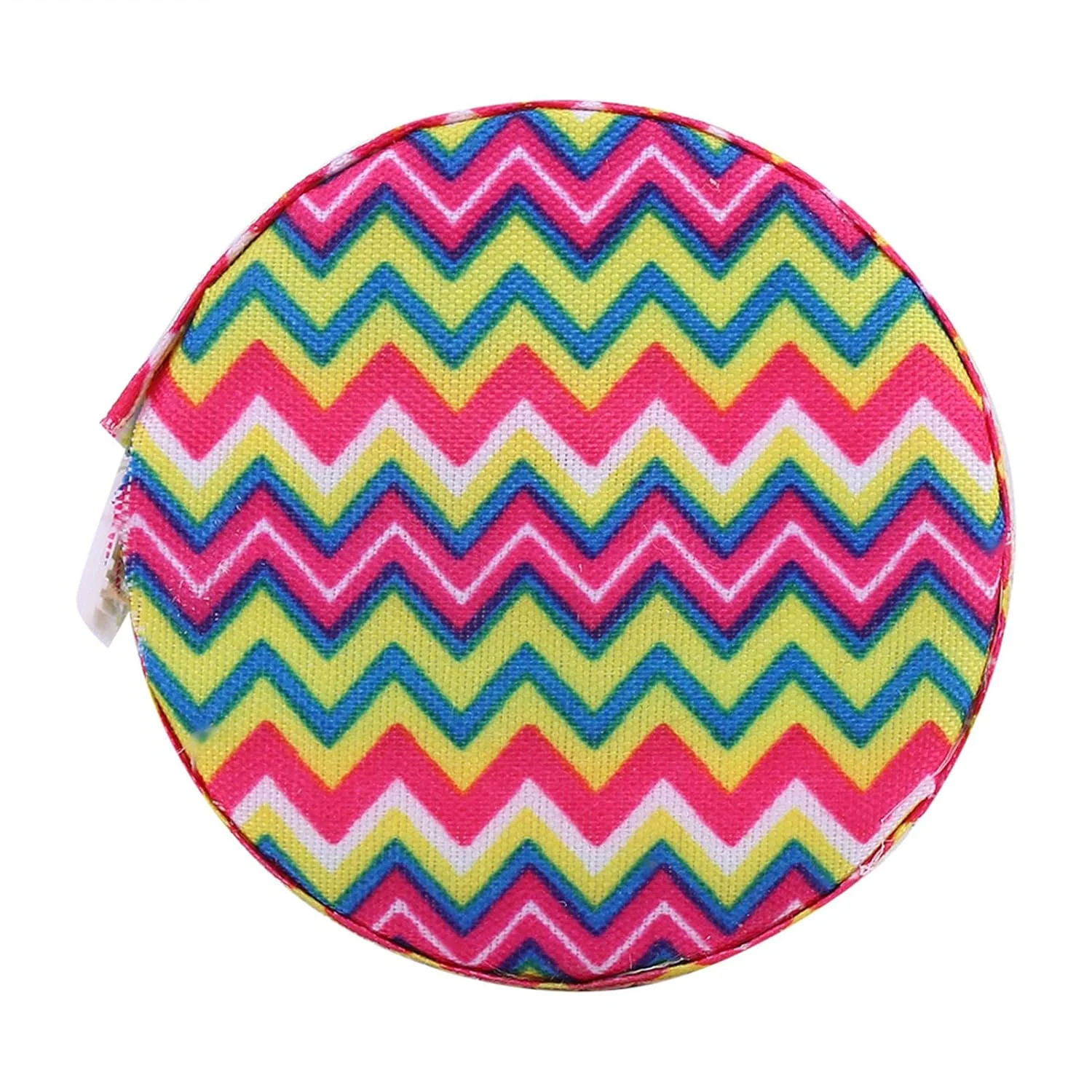 یک عدد متر نواری جمع شونده 150 سانتی متری 60 اینچی، خط کش اندازه گیری دقیق تناسب اندام، مناسب برای اندازه گیری دور سر کودکان (مدل موج دار آبی)