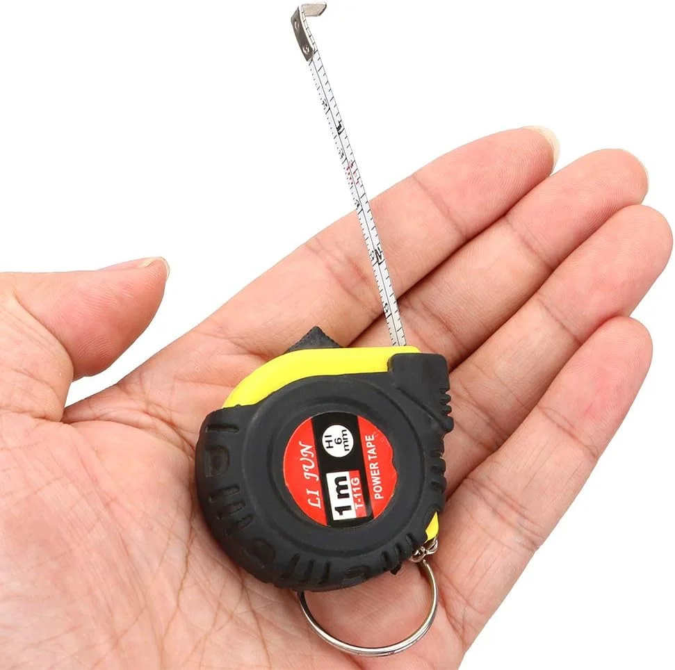 متر نواری YHUAEE، خط کش جمع شونده، متر اندازه گیری، خط کش کشویی قابل حمل، مینی 1 متری خیاطی پارچه ای، ابزار اندازه گیری