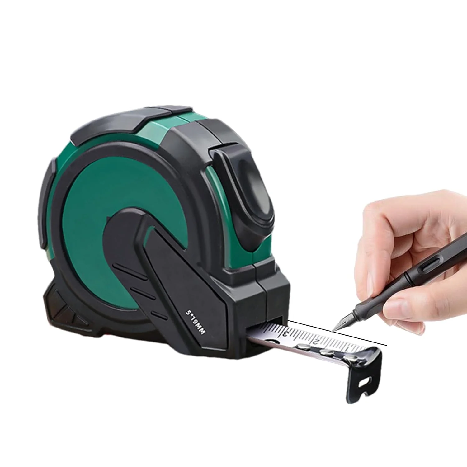 متر نواری سنگین، ابزار متر نواری بادوام، متر قفل شونده جمع شونده استیل ضد زنگ فشرده برای پروژه های اندازه گیری، نجاری، صنایع دستی، ساخت و ساز، بهبود دقت خانه
