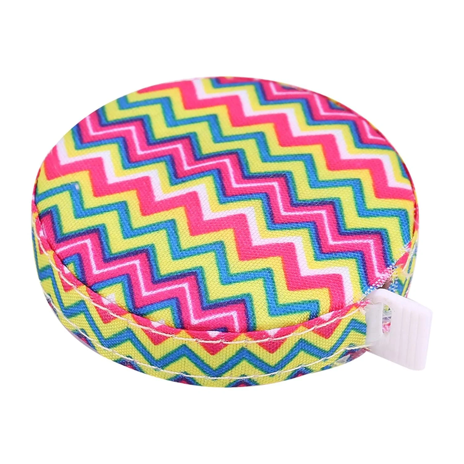 یک عدد متر نواری جمع شونده 150 سانتی متری 60 اینچی، خط کش اندازه گیری دقیق تناسب اندام، مناسب برای اندازه گیری دور سر کودکان (مدل موج دار آبی)