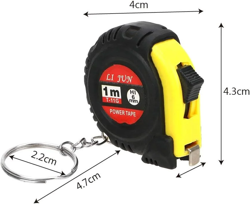 متر نواری YHUAEE، خط کش جمع شونده، متر اندازه گیری، خط کش کشویی قابل حمل، مینی 1 متری خیاطی پارچه ای، ابزار اندازه گیری