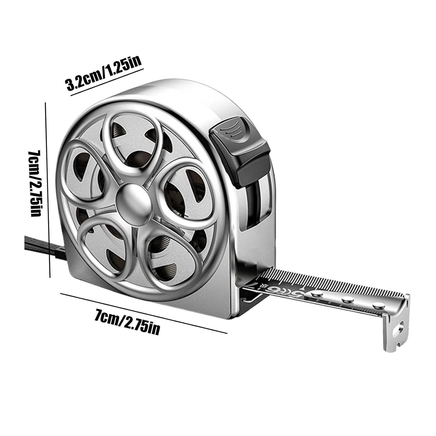 متر نواری ضد آب، متر توخالی جمع شونده ضد آب | لوازم جانبی متر خانگی ضد افتادن با خوانایی آسان برای مهندسی صنعتی، کشاورزی و نجاری در فضای باز