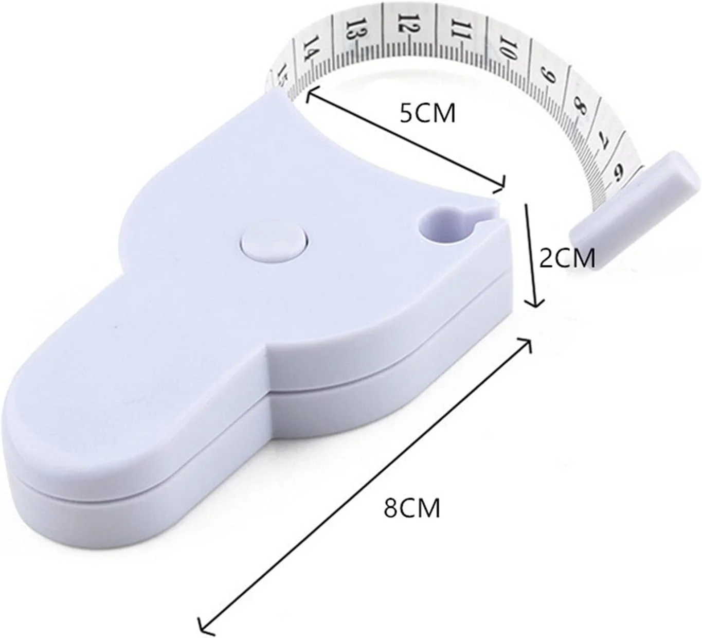 متر نواری RXEZI، متر نواری جمع شونده اتوماتیک، متر نواری اندازه گیری بدن، متر سانتی متری برای اندازه گیری بدن، متریک، ابزار خط کش خیاطی (Hortel)