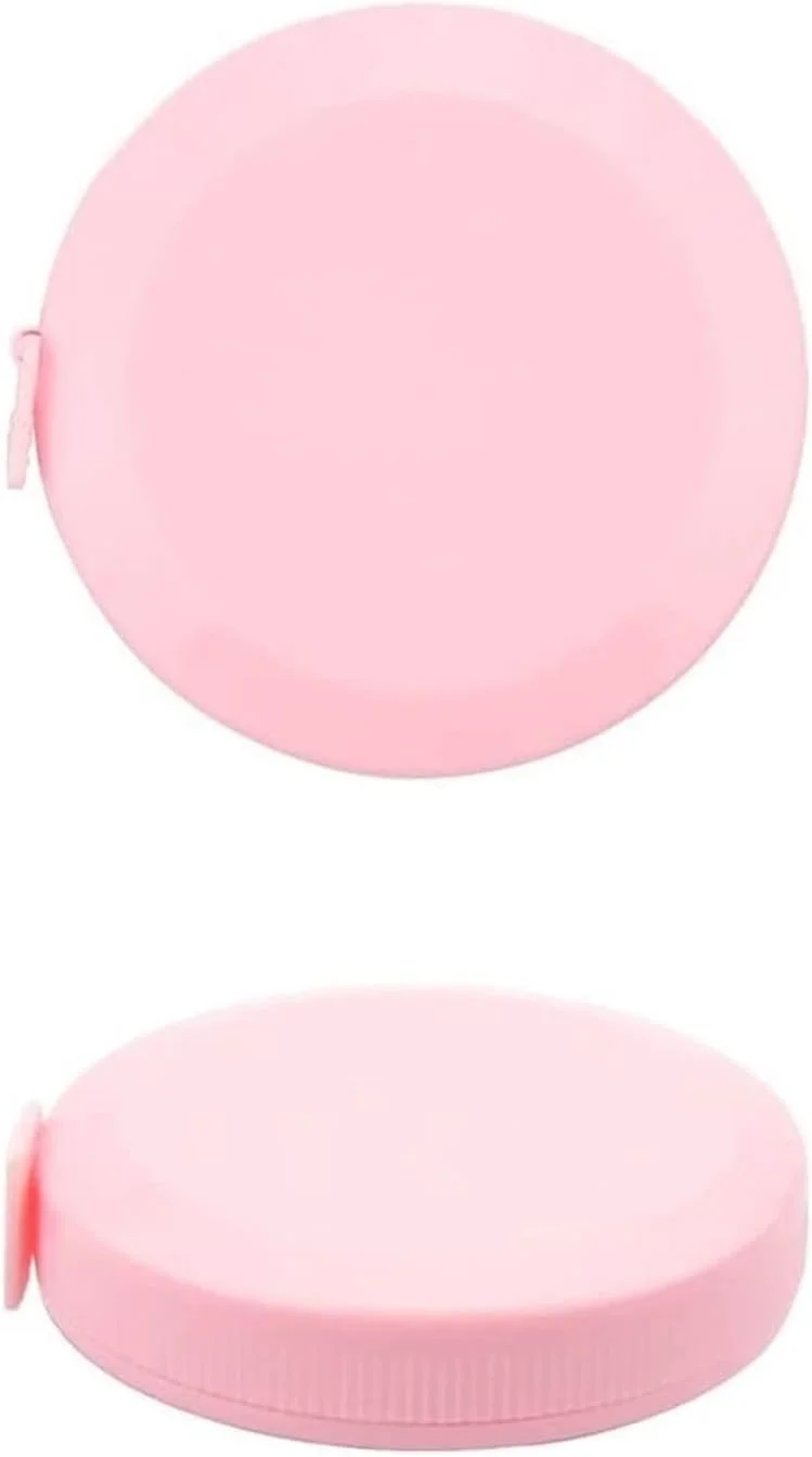 متر خیاطی KRSIAXG، متر نرم برای خیاطی پارچه، خیاط، پارچه، نوار اندازه گیری صنایع دستی (نقره ای و مشکی)