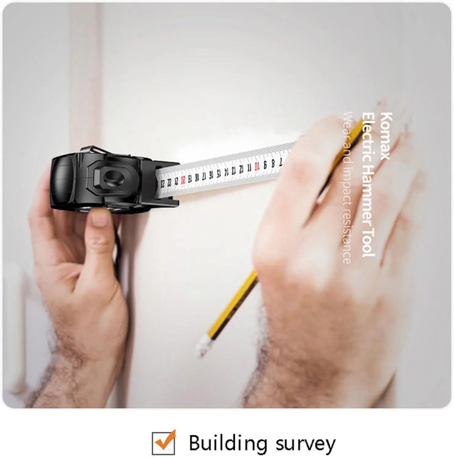 متر نواری KRSIAXG، متر نواری دیجیتال استیل ضد زنگ درجه یک، متر نواری دو طرفه صنعتی با متر نواری خود قفل شونده مغناطیسی (Hortel)