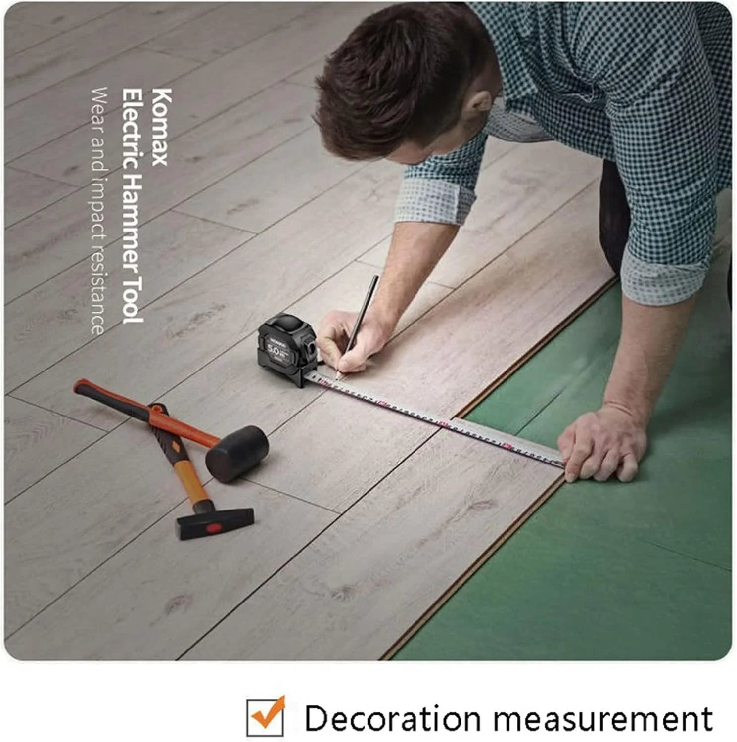 متر نواری KRSIAXG، متر نواری دیجیتال استیل ضد زنگ درجه یک، متر نواری دو طرفه صنعتی با متر نواری خود قفل شونده مغناطیسی (Hortel)