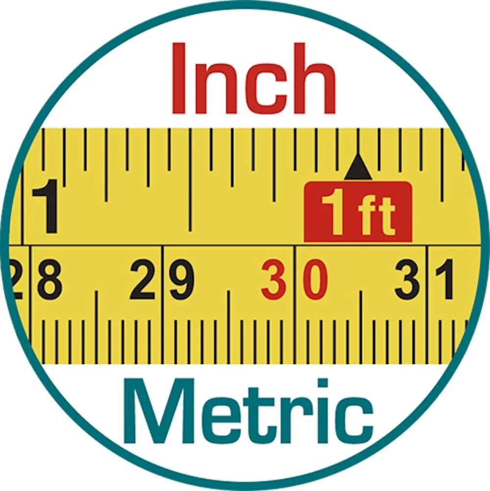 متر فلزی 10 متری توتال با عرض 25 میلی متر، اندازه گیری متریک و اینچی، دارای 3 دکمه توقف، روکش لاستیکی