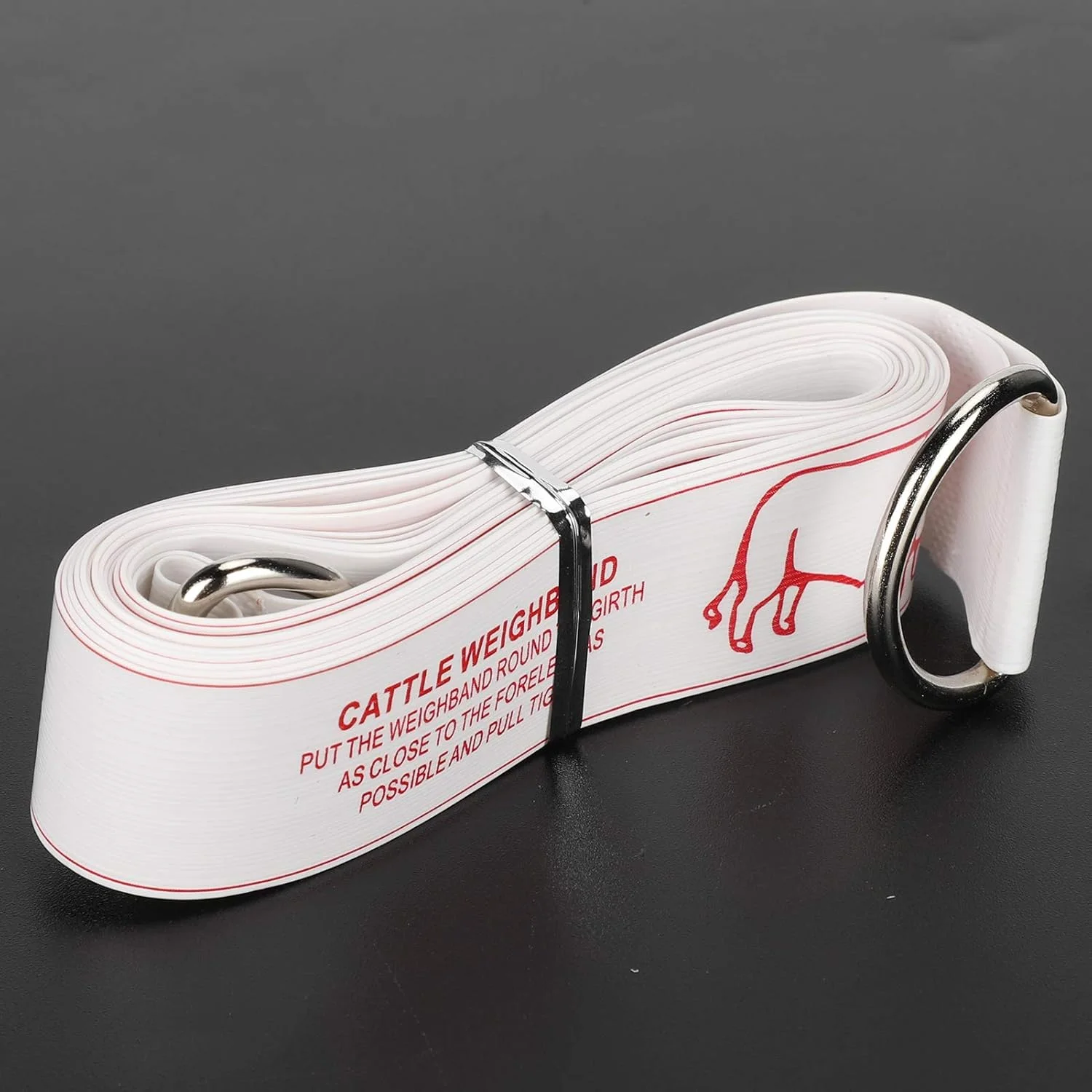 متر نواری گاو، خط کش اندازه گیری بدنه نرم PVC برای تخمین وزن گاو، طول 250 سانتی متر، گرفتن سریع، جمع شدن آسان، مناسب برای کشاورزان، می تواند اندازه گیری دقیق را ارائه دهد