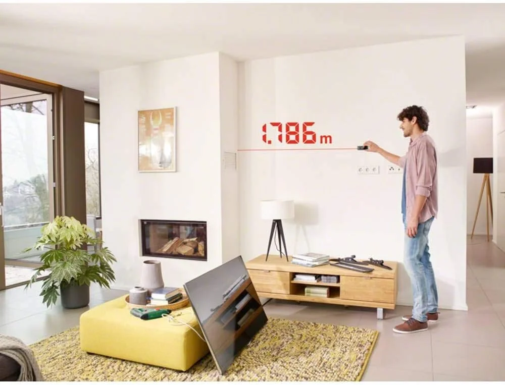 متر لیزری بوش Zamo در جعبه کارتنی ممتاز (اندازه گیری آسان و دقیق تا 20 متر، نسل 3 با عملکرد آداپتور)