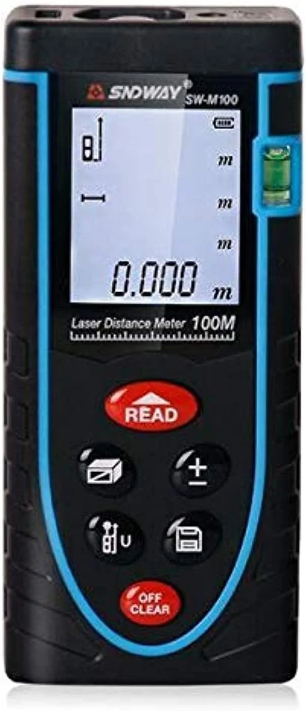 فاصله یاب لیزری دیجیتال SNDWAY SW-M100 (100 متر)