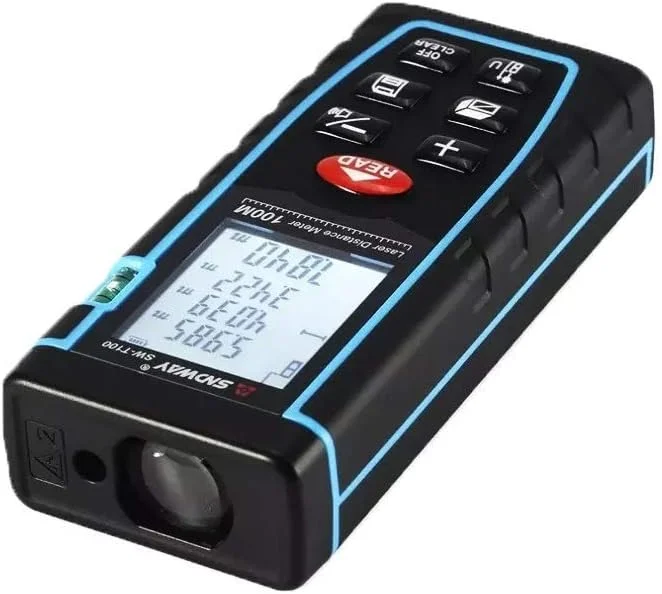 فاصله یاب لیزری دیجیتال 100 متری SNDWAY SW-T100، متر نواری، مساحت و حجم
