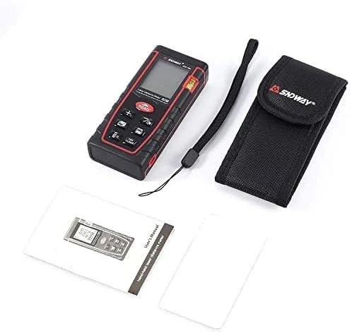 متر لیزری دیجیتال 60 متری Sndway مدل SW-T60 با تراز حبابی و صفحه نمایش LCD چهار خطی متر لیزری دیجیتال 60 متری Sndway مدل SW-T60 با تراز حبابی و صفحه نمایش LCD چهار خطی