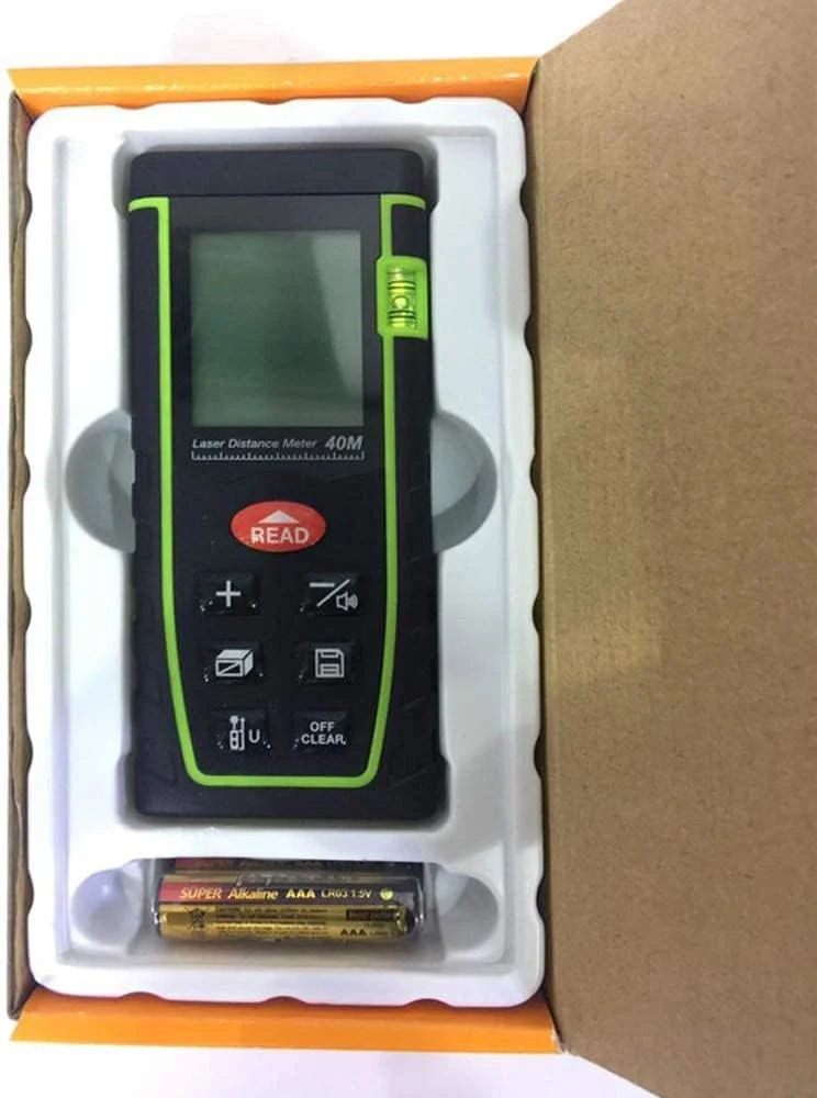 متر لیزری دیجیتال 40 متری SNDWAY SW-T40 با قابلیت اندازه گیری مساحت و حجم