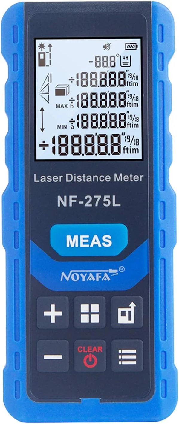 متر لیزری سبز Morelian NF-275L، مناسب فضای داخلی و خارجی، قابل شارژ، دستی، ابزار اندازه گیری فاصله الکتریکی، طول/مساحت/حجم/تراز/عمودی/فیثاغورث