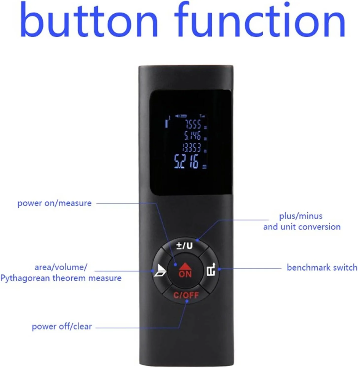 متر لیزری دیجیتال قابل شارژ برای اندازه گیری ساختمانی، ابزار دقیق متر فاصله برای مصارف خانگی و صنعتی متر لیزری دیجیتال قابل شارژ برای اندازه گیری ساختمانی، ابزار دقیق متر فاصله برای مصارف خانگی و صنعتی