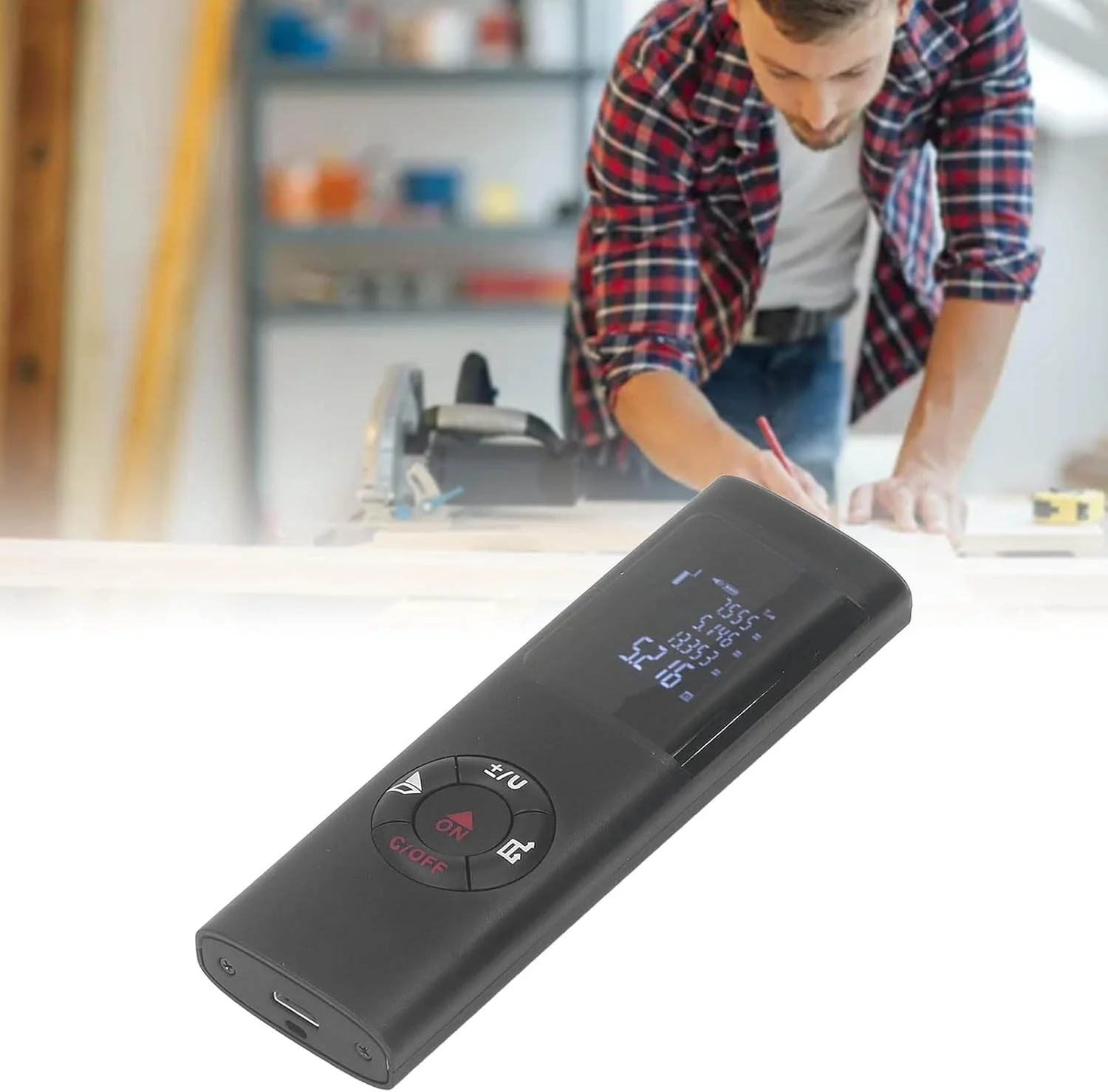 متر لیزری دیجیتال قابل شارژ برای اندازه گیری ساختمانی، ابزار دقیق متر فاصله برای مصارف خانگی و صنعتی متر لیزری دیجیتال قابل شارژ برای اندازه گیری ساختمانی، ابزار دقیق متر فاصله برای مصارف خانگی و صنعتی