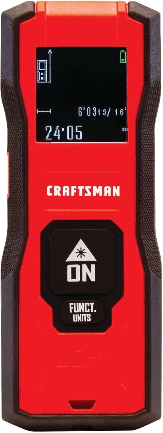 متر فاصله/ابزار اندازه گیری لیزری CRAFTSMAN، برد 65 فوت (CMHT77638)