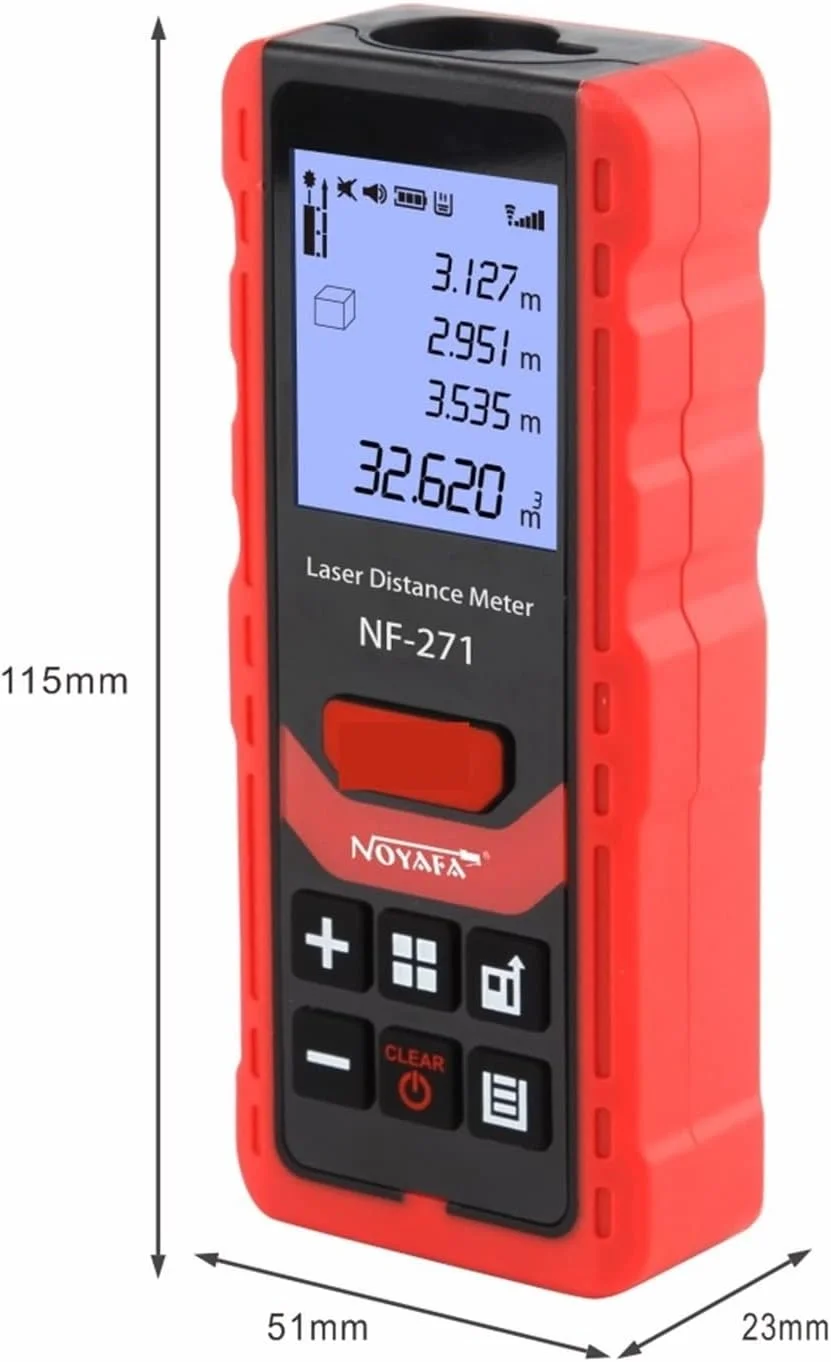 متر لیزری SJHDKLW مدل NF-271، ابزار دقیق اندازه گیری فاصله 40M 80M متر لیزری SJHDKLW مدل NF-271، ابزار دقیق اندازه گیری فاصله 40M 80M