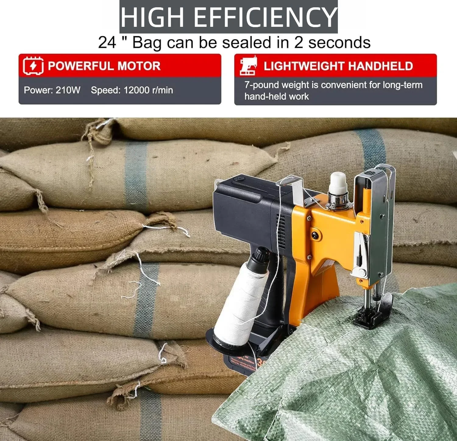 دستگاه دوخت کیسه صنعتی، دستگاه بستن کیسه - برش خط اتوماتیک، دستگاه دوخت برقی برای بستن و بسته بندی کیسه های بافتنی، مناسب برای کیسه های اکسپرس، کیسه های بافته شده و کیسه های گونی