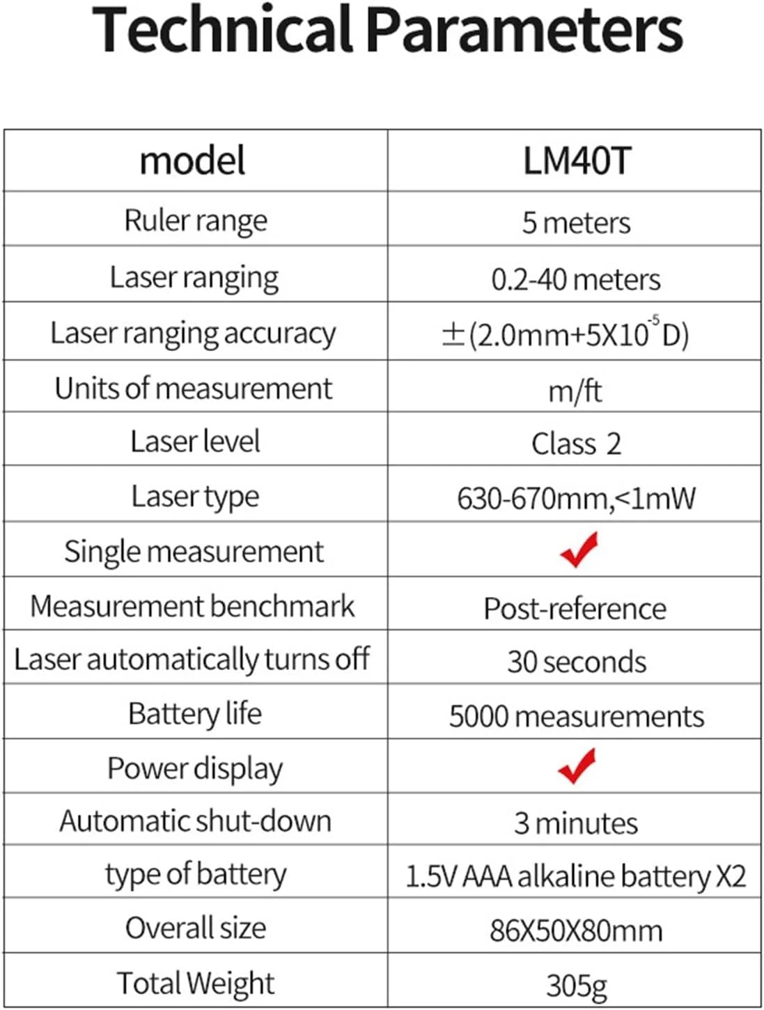 VIZCO ارتفاع سنج لیزری فاصله یاب متر نواری با نور پس زمینه دستگاه اندازه گیری ساختمان VIZCO ارتفاع سنج لیزری فاصله یاب متر نواری با نور پس زمینه دستگاه اندازه گیری ساختمان